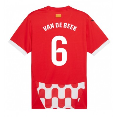 Fotbalové Dres Girona Donny van de Beek #6 Domácí 2024-25 Krátký Rukáv Fotbalové Dres Girona Donny van de Beek #6 Domácí 2024-25 Krátký Rukáv